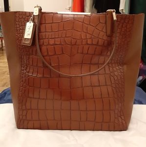 Coach - Brown Leather Tote Bag